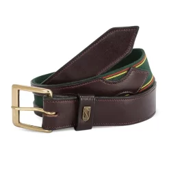 Tredstep Flex Belt - Havana Brown/Hunter Green