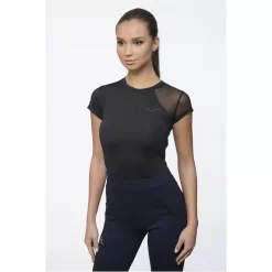 Cavalliera Women's Allore Short Sleeve Technical Top - Black